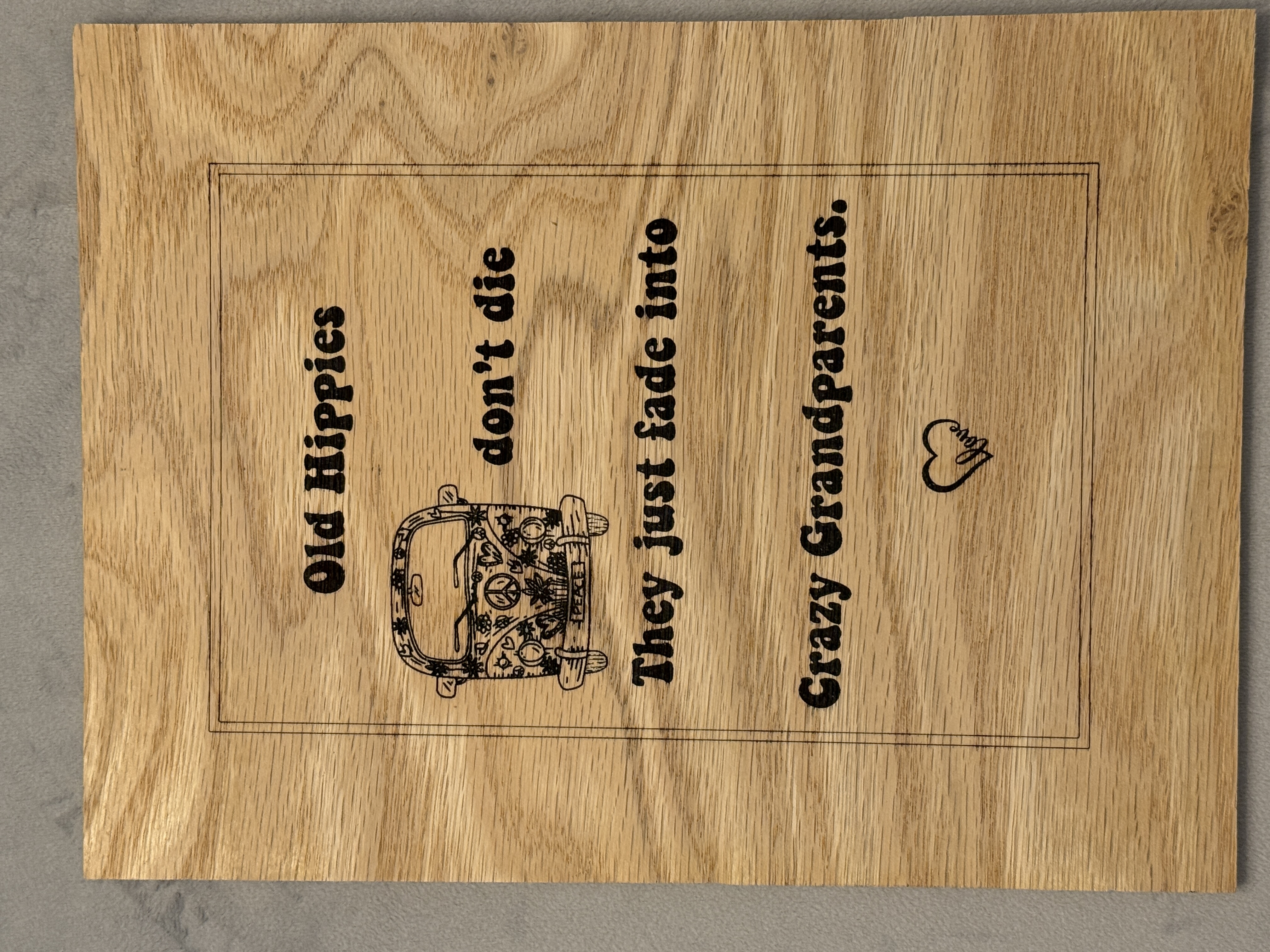 Humorous Oak Sign